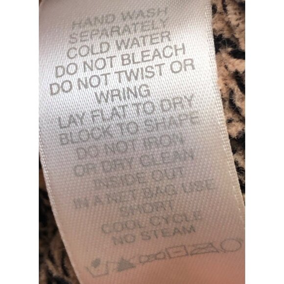 Liz Claiborne Tweed Sweater Beige Turtleneck Cozy Y2K Neutrals Womens S - Picture 5 of 7